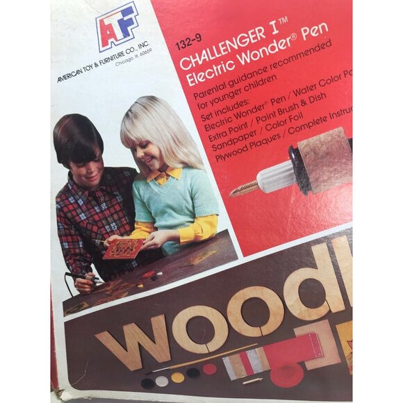 American Toy Wood Burning CHALLENGER I ELECTRIC Wonder Pen W132 Vintage - Picture 7 of 12
